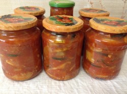Лечо с кабачками и кетчупом на зиму - шаг 9 Лечо с кабачками и кетчупом на зиму - шаг 9