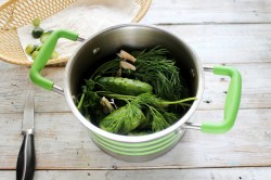 Малосольные огурцы быстрого приготовления в кастрюле - шаг 4