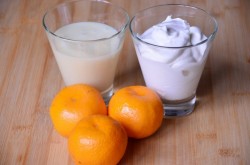 Легкое домашнее мороженое мандариновое - шаг 1