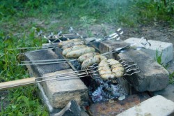 Маринованные купаты куриные на костре - шаг 7 Маринованные купаты куриные на костре - шаг 7