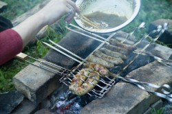 Маринованные купаты куриные на костре - шаг 9 Маринованные купаты куриные на костре - шаг 9