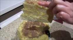 Медовик на кефире с цитрусовым кремом - шаг 8 Медовик на кефире с цитрусовым кремом - шаг 8