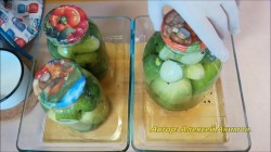 Огурцы в кипящем маринаде на зиму - шаг 4 Огурцы в кипящем маринаде на зиму - шаг 4