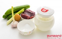 Окрошка на кефире с говядиной - шаг 1 Окрошка на кефире с говядиной - шаг 1