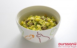 Окрошка на кефире с говядиной - шаг 5 Окрошка на кефире с говядиной - шаг 5