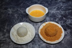 Японские рисовые шарики с сыром - шаг 6 Японские рисовые шарики с сыром - шаг 6