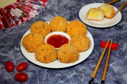 Японские рисовые шарики с сыром - шаг 8 Японские рисовые шарики с сыром - шаг 8