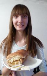 Панини с яблочным повидлом, сыром и яблоком - шаг 8