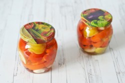 Болгарский перец с яблоками на зиму - шаг 12 Болгарский перец с яблоками на зиму - шаг 12