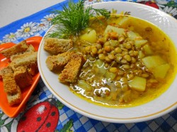 Постный суп в мультиварке с чечевицей - шаг 8