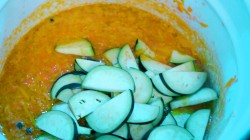 Закуска на зиму из баклажанов с фасолью и болгарским перцем - шаг 11 Закуска на зиму из баклажанов с фасолью и болгарским перцем - шаг 11