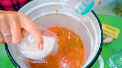 Закуска на зиму из баклажанов с фасолью и болгарским перцем - шаг 5 Закуска на зиму из баклажанов с фасолью и болгарским перцем - шаг 5