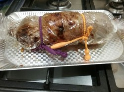 Рулет из филе индейки с черносливом и курагой - шаг 5