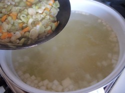 Рыбный суп уха из минтая - шаг 7 Рыбный суп уха из минтая - шаг 7