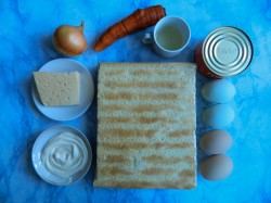 Рыбный торт Наполеон - шаг 1 Рыбный торт Наполеон - шаг 1