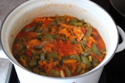 Салат Глобус на зиму с баклажанами - шаг 8 Салат Глобус на зиму с баклажанами - шаг 8