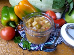 Салат Глобус на зиму с баклажанами - шаг 9 Салат Глобус на зиму с баклажанами - шаг 9