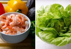 Салат из авокадо с креветками под греческим йогуртом - шаг 1 Салат из авокадо с креветками под греческим йогуртом - шаг 1