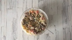 Салат с пекинской капустой и горошком из индейки - шаг 7 Салат с пекинской капустой и горошком из индейки - шаг 7