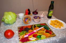 Салат из морепродуктов с сухариками Морской - шаг 3