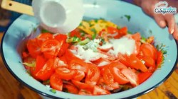 Салат из помидоров и огурцов на зиму - шаг 15 Салат из помидоров и огурцов на зиму - шаг 15