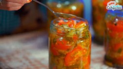 Салат из помидоров и огурцов на зиму - шаг 21 Салат из помидоров и огурцов на зиму - шаг 21