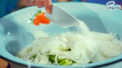 Салат из помидоров и огурцов на зиму - шаг 5 Салат из помидоров и огурцов на зиму - шаг 5