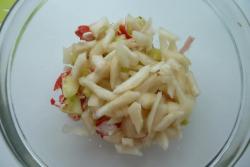 Салат крабовые палочки огурец без яиц на скорую руку - шаг 6 Салат крабовые палочки огурец без яиц на скорую руку - шаг 6