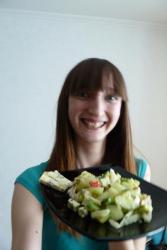 Салат крабовые палочки огурец без яиц на скорую руку - шаг 10 Салат крабовые палочки огурец без яиц на скорую руку - шаг 10