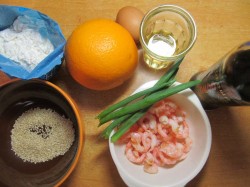 Салат Креветки с апельсинами, кунжутом - шаг 2