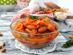 Салат Монастырский с фасолью на зиму - шаг 11 Салат Монастырский с фасолью на зиму - шаг 11