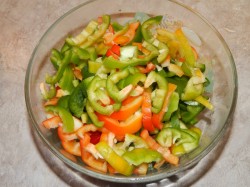 Салат Монастырский с фасолью на зиму - шаг 5 Салат Монастырский с фасолью на зиму - шаг 5