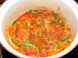 Салат Монастырский с фасолью на зиму - шаг 8 Салат Монастырский с фасолью на зиму - шаг 8