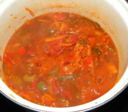 Салат Монастырский с фасолью на зиму - шаг 9 Салат Монастырский с фасолью на зиму - шаг 9