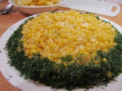 Салат Подсолнух с печенью трески - шаг 16