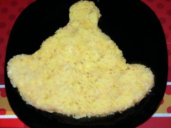 Салат Шапка Деда Мороза - шаг 2 Салат Шапка Деда Мороза - шаг 2