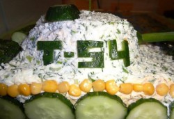 Салат Танк на 23 февраля - шаг 21 Салат Танк на 23 февраля - шаг 21