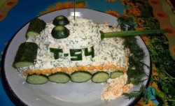 Салат Танк на 23 февраля - шаг 22 Салат Танк на 23 февраля - шаг 22