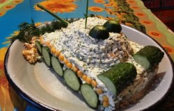 Салат Танк на 23 февраля - шаг 23 Салат Танк на 23 февраля - шаг 23