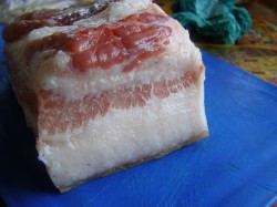 Сало вареное в пакете - шаг 1