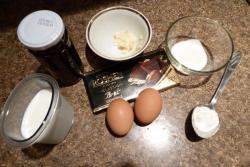 Шоколадное суфле с ванильным вкусом - шаг 1 Шоколадное суфле с ванильным вкусом - шаг 1