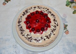 Вишнево-шоколадный торт с кремом из сметаны - шаг 16