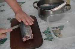 Скумбрия без рассола пряного посола в домашних условиях - шаг 2