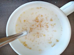 Сливочно-тыквенный десерт с орехами, джемом и корицей - шаг 2 Сливочно-тыквенный десерт с орехами, джемом и корицей - шаг 2