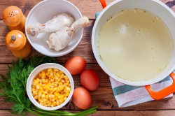 Суп с кукурузой консервированной - шаг 1 Суп с кукурузой консервированной - шаг 1