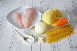 Суп лапша с курицей и картошкой - шаг 1 Суп лапша с курицей и картошкой - шаг 1