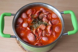 Суп с охотничьими колбасками - шаг 7 Суп с охотничьими колбасками - шаг 7