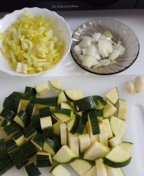 Крем-суп из цукини и курицы в мультиварке - шаг 1 Крем-суп из цукини и курицы в мультиварке - шаг 1