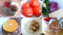 Томатный суп с морепродуктами - шаг 1 Томатный суп с морепродуктами - шаг 1