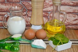 Блины со шпинатом - шаг 1